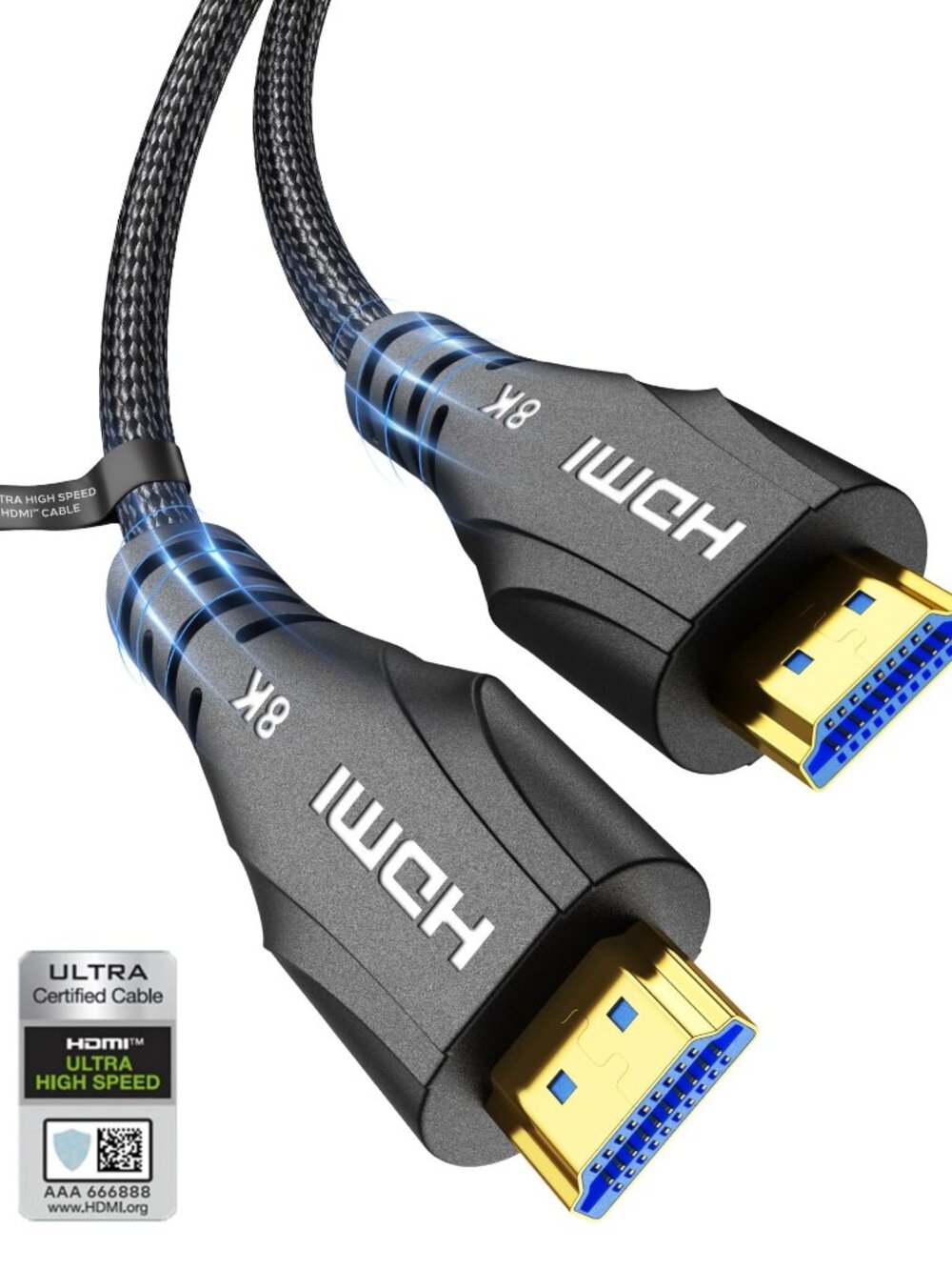 HDMI Cable 15FT Long - Certified 8K Ultra High Speed HDMI Cable,48Gbps